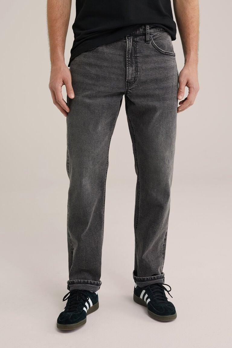 We Fashion Relaxed Fit Jeans Met Comfort Stretch Zwart