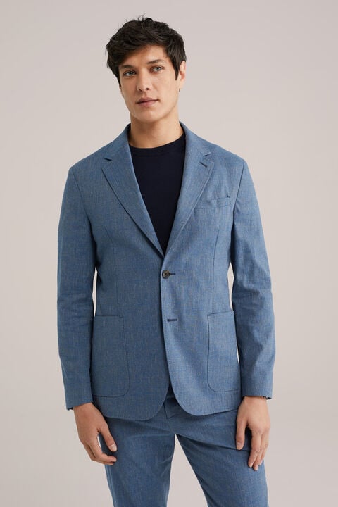 we fashion Slim fit blazer van Italiaanse kwaliteit Donkerblauw