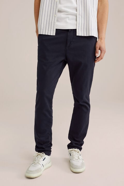 we fashion slim fit chino van jog kwaliteit Donkerblauw
