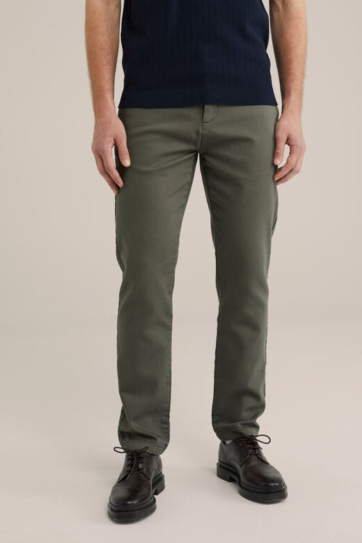 We Fashion Slim Fit Chino Van Jog Kwaliteit Donkergroen