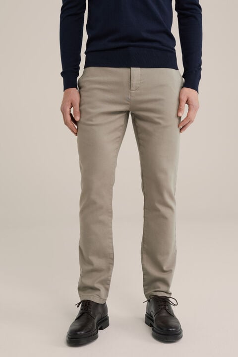 we fashion slim fit chino van jog kwaliteit Lichtbruin