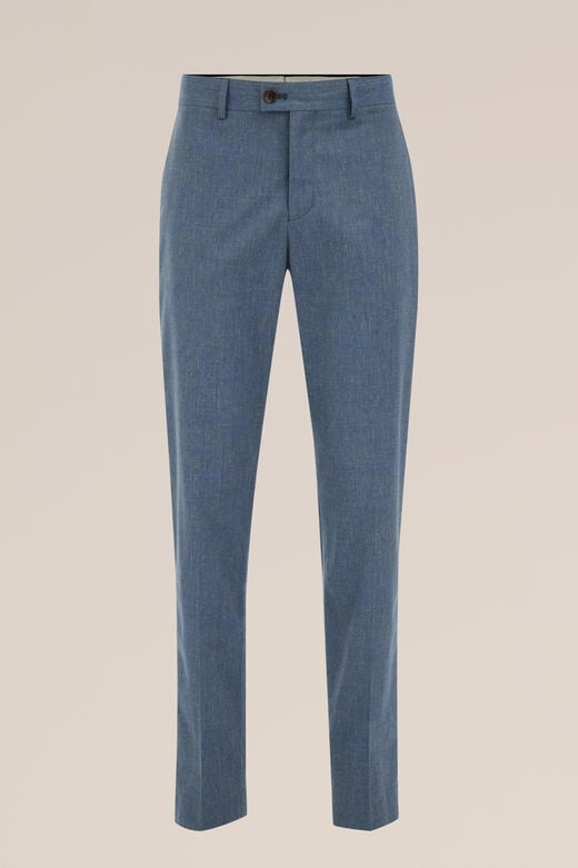 We Fashion Slim Fit Pantalon Van Italiaanse Kwaliteit Donkerblauw