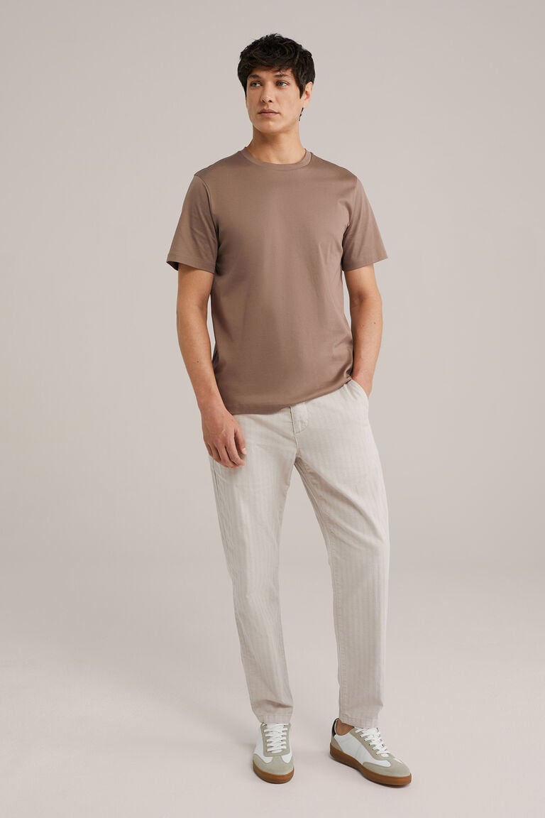 We Fashion T-shirt Van Premium Kwaliteit Lichtbruin