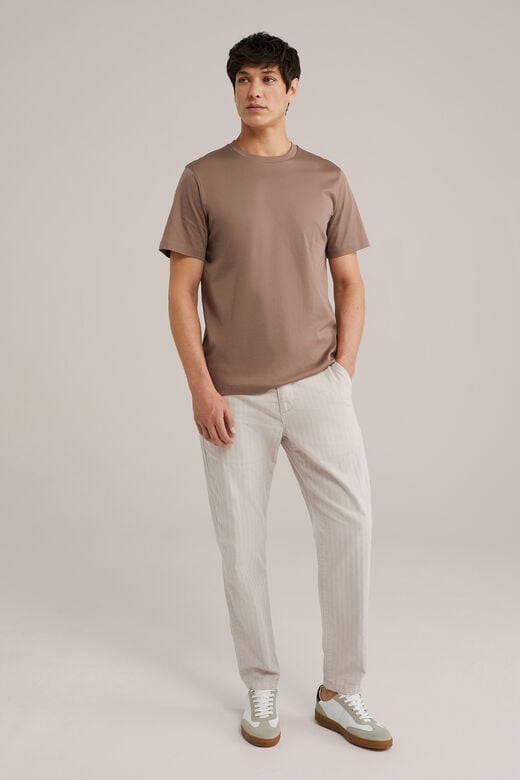 We Fashion T-shirt Van Premium Kwaliteit Lichtbruin