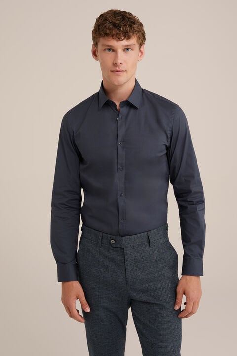 we fashion tall fit anti-odour overhemd met stretch Grijs