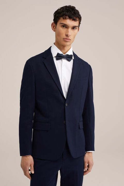 we fashion vlinderdas met stippendessin Donkerblauw