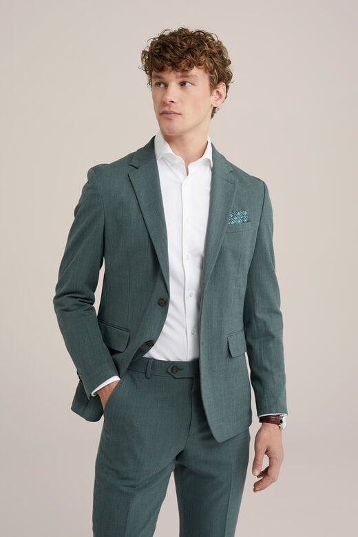 We Fashion Blazer Slim Fit Homme Vert Foncé