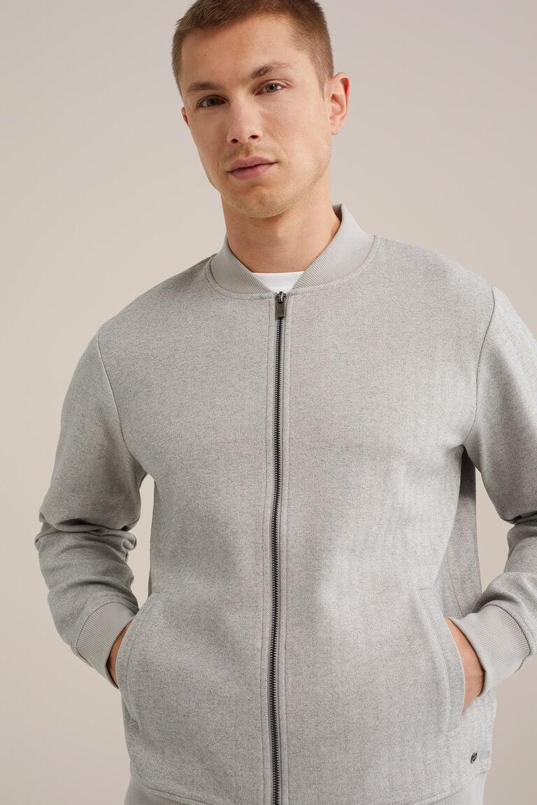 We Fashion Bomber Vest Lichtgrijs