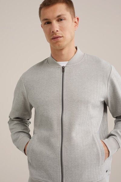 We Fashion Bomber Vest Lichtgrijs