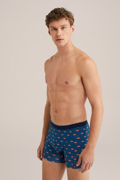 We Fashion Boxer Met Dessin Donkerblauw