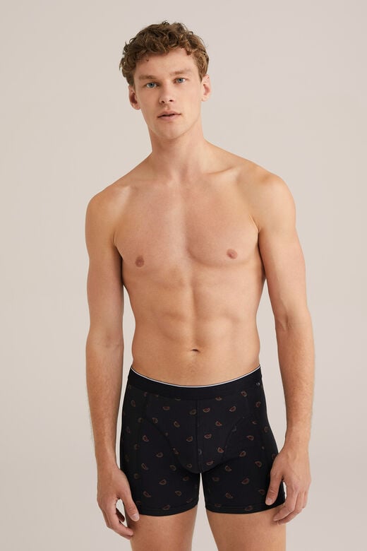 We Fashion Boxer Met Dessin Zwart