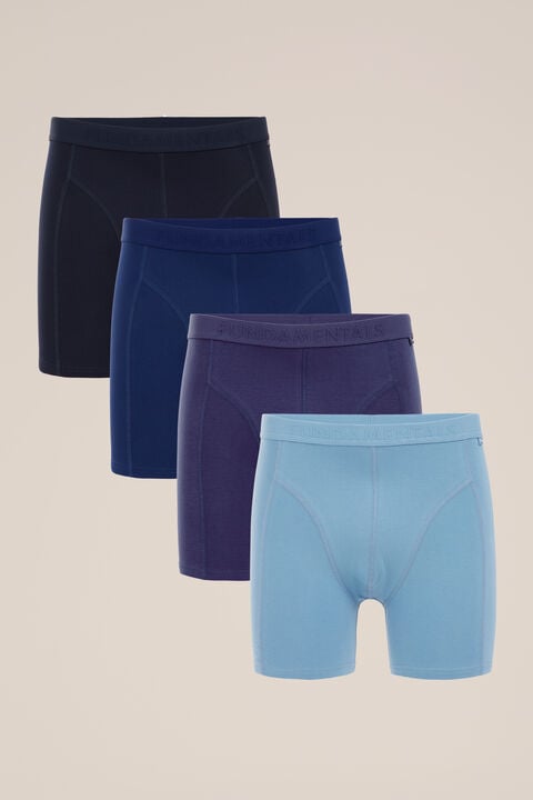 we fashion boxershort 4-pack Donkerblauw