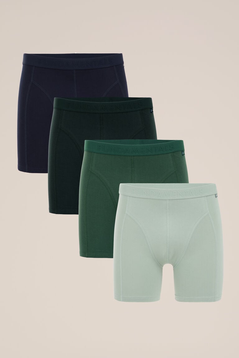 We Fashion Boxershort 4-pack Groen
