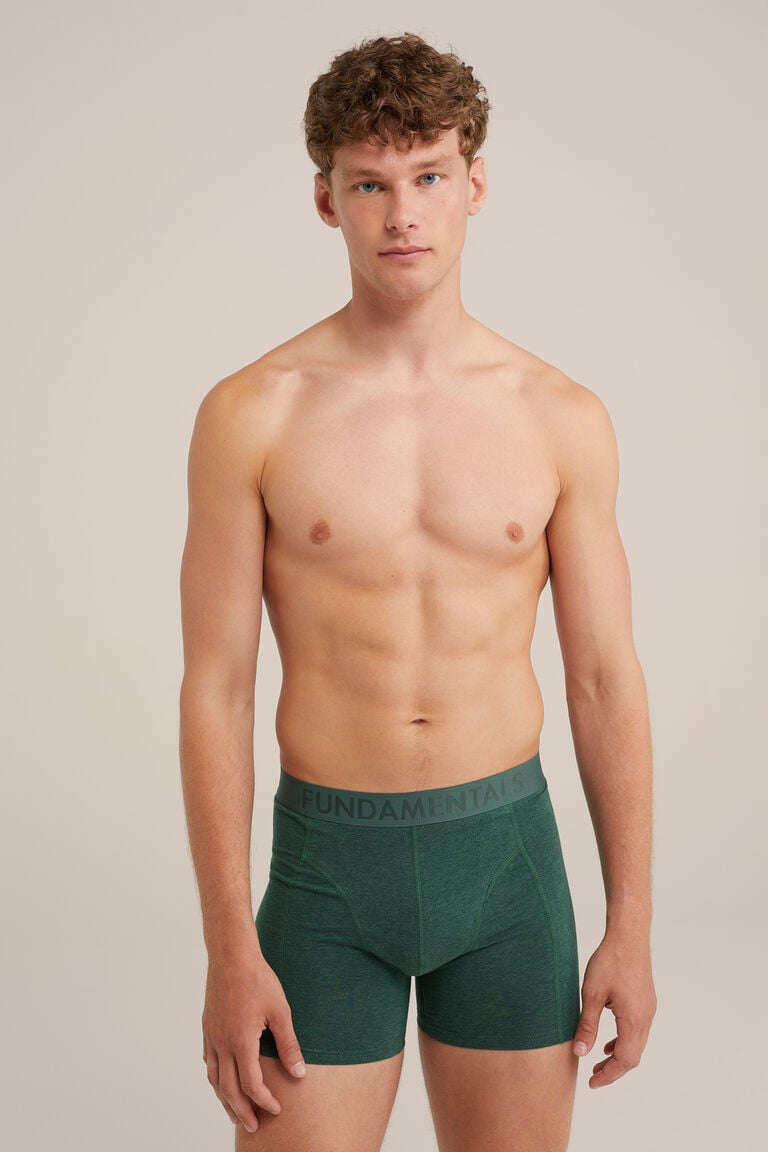 We Fashion Boxershort Donkergroen