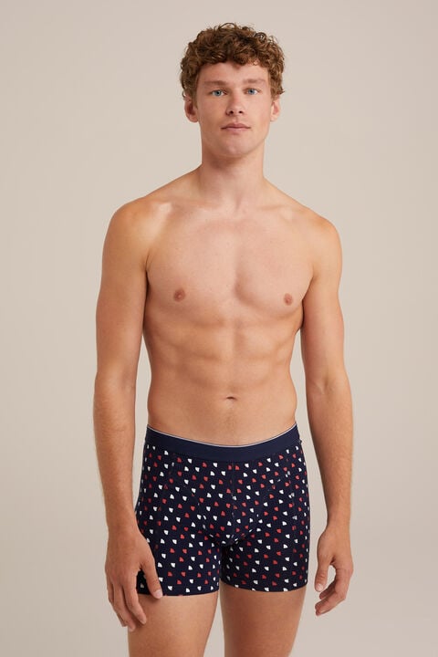 we fashion boxershort met dessin Donkerblauw