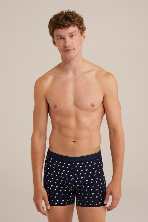 we fashion boxershort met dessin Donkerblauw