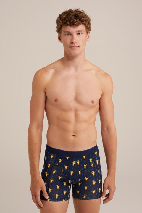 we fashion boxershort met dessin Donkerblauw
