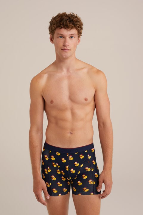 we fashion boxershort met dessin Donkerblauw