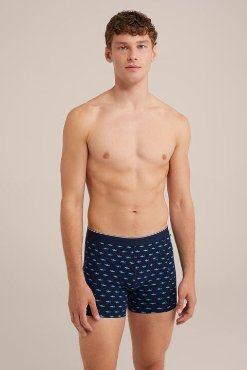 we fashion boxershort met dessin Donkerblauw