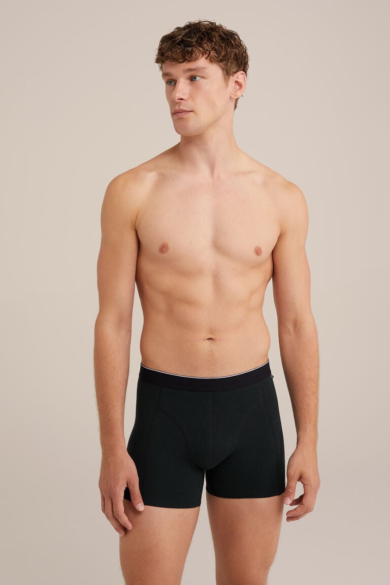 We Fashion Boxershort Met Dessin Donkergroen