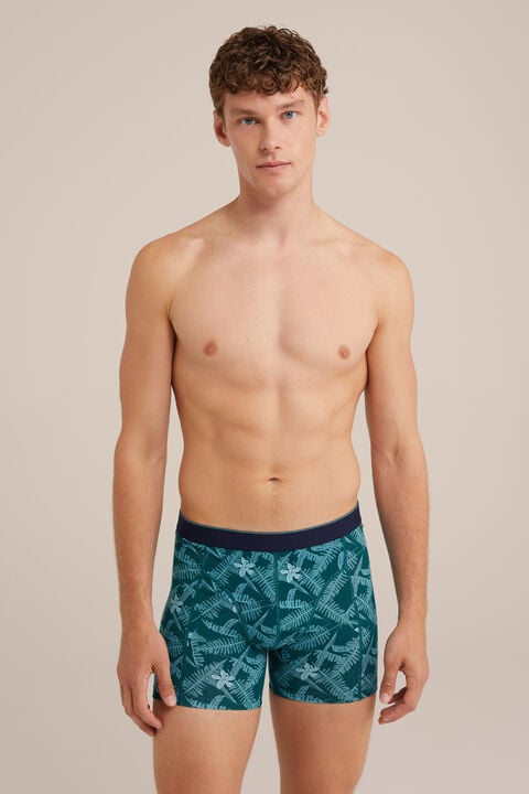 we fashion boxershort met dessin Donkergroen