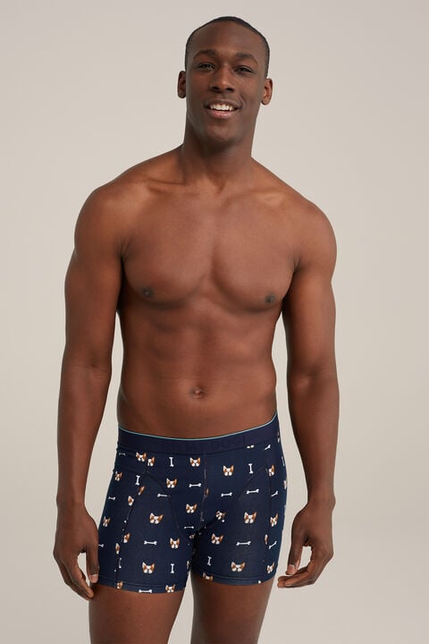 we fashion Boxershort met dessin Marineblauw