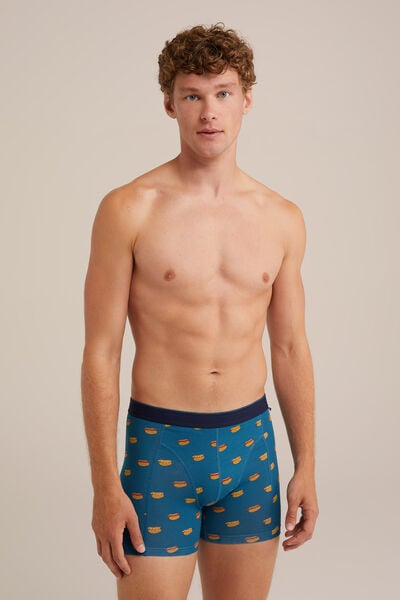 We Fashion Boxershort Met Dessin Petrol