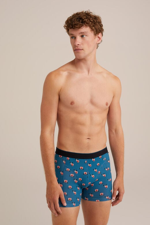 We Fashion Boxershort Met Dessin Petrol