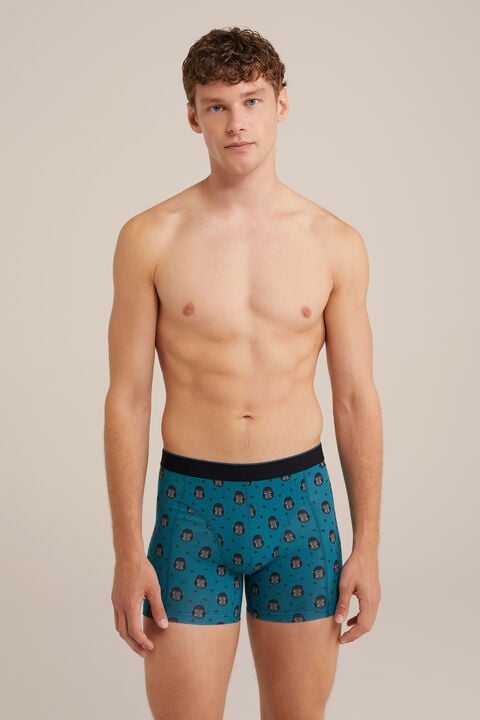We Fashion Boxershort Met Dessin Petrol