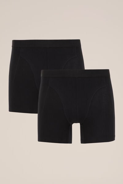 We Fashion Boxershorts 2-pack Zwart