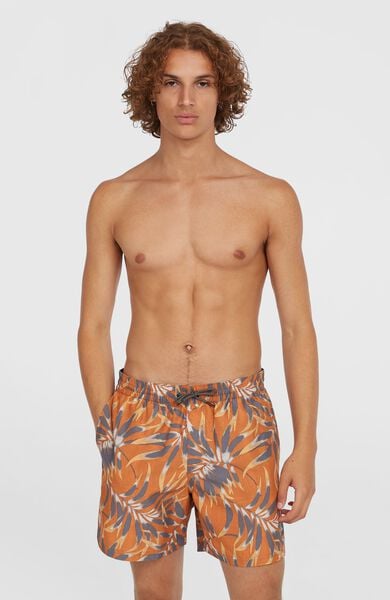 We Fashion Cali Floral 16'' Zwembroek Oranje