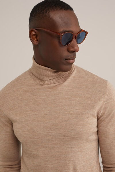 We Fashion Coltrui Van Merinowol Beige