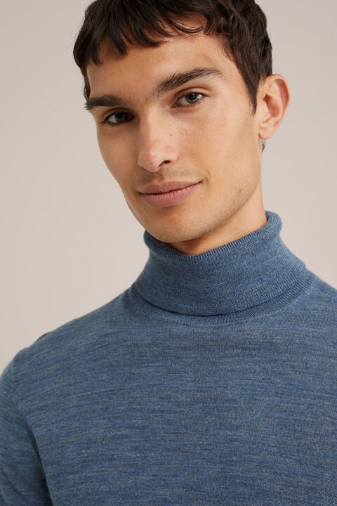 we fashion coltrui van merinowol Pastelblauw