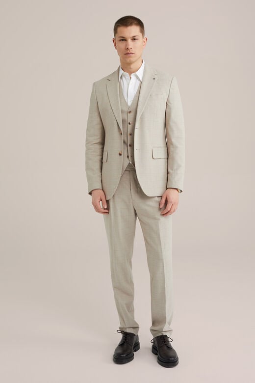 We Fashion Driedelig Slim Fit Pak Met Dessin