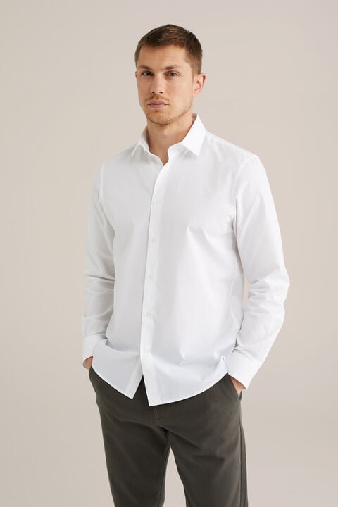 we fashion easy care overhemd Wit