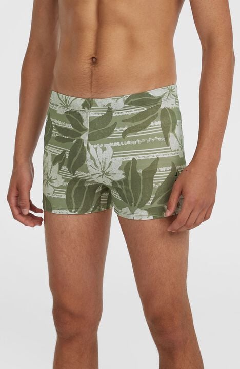 We Fashion Essentials Floral Zwemboxer Groen