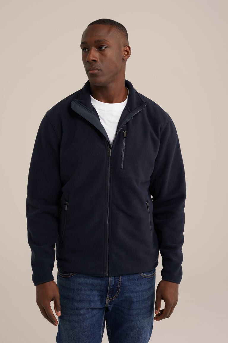 We Fashion Fleece Vest Donkerblauw