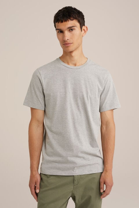 we fashion gestreept T-shirt Grijs