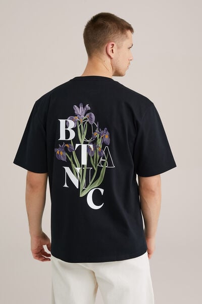 We Fashion Heavyweight Loose Fit T-shirt Zwart