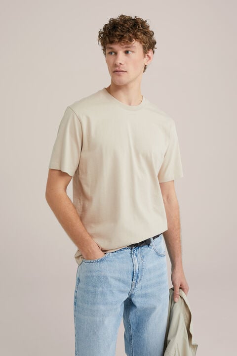 we fashion Heavyweight relaxed fit T-shirt Beige
