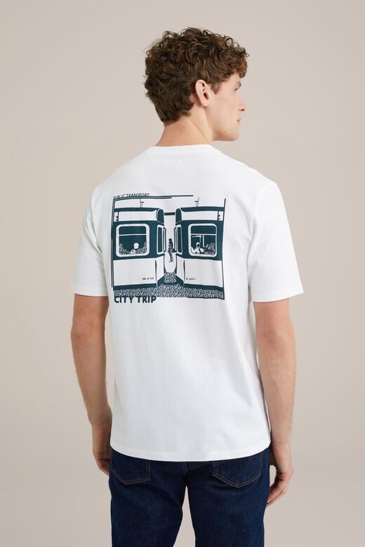 We Fashion Heavyweight Relaxed Fit T-shirt Wit