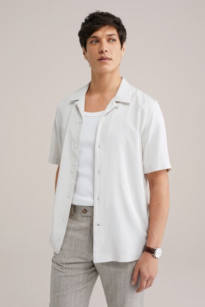 We Fashion Herrenshirt Beige