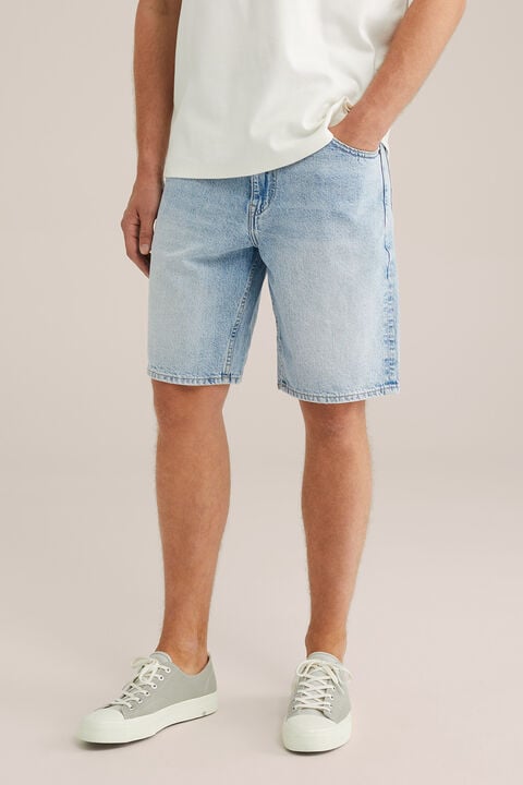 we fashion loose fit denim short Blauw