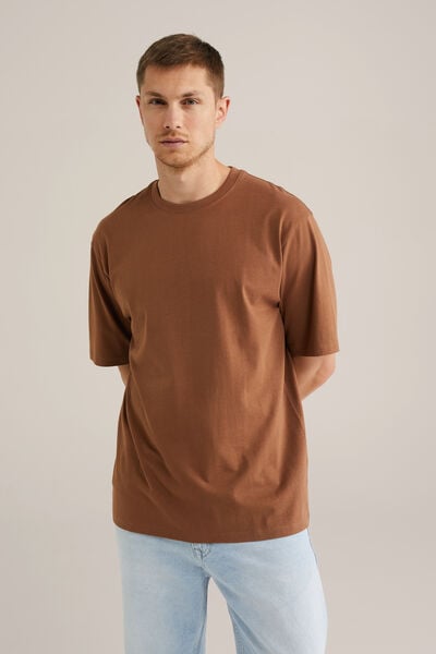 We Fashion Loose Fit T-shirt Bruin