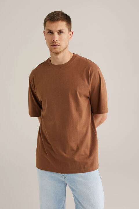 We Fashion Loose Fit T-shirt Bruin