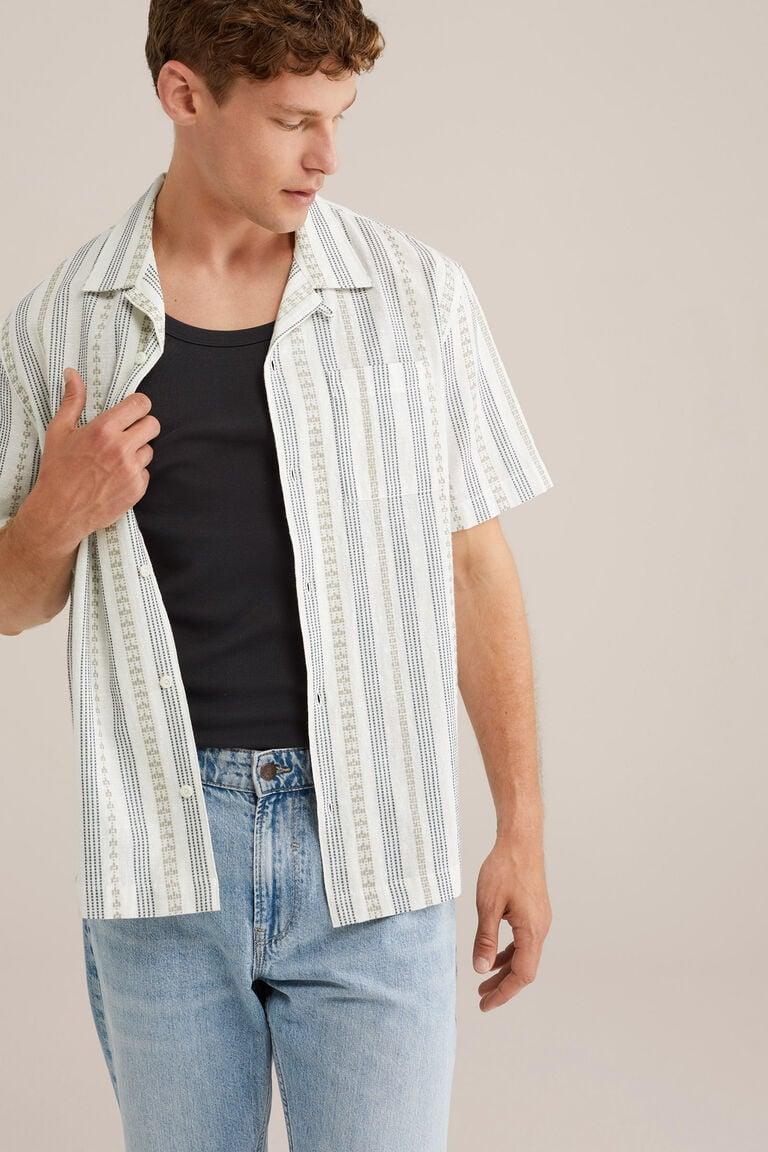 We Fashion Overhemd Met Dessin Beige