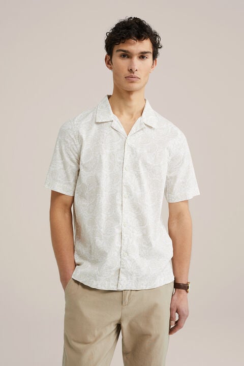we fashion overhemd met dessin Beige