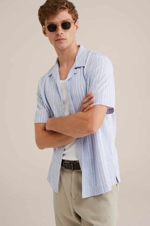 we fashion overhemd met dessin Lichtblauw