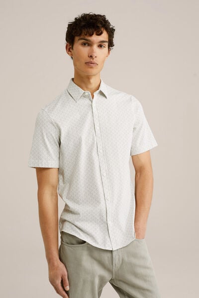 We Fashion Overhemd Met Dessin Lichtgrijs