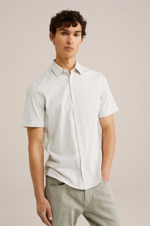 we fashion overhemd met dessin Lichtgrijs